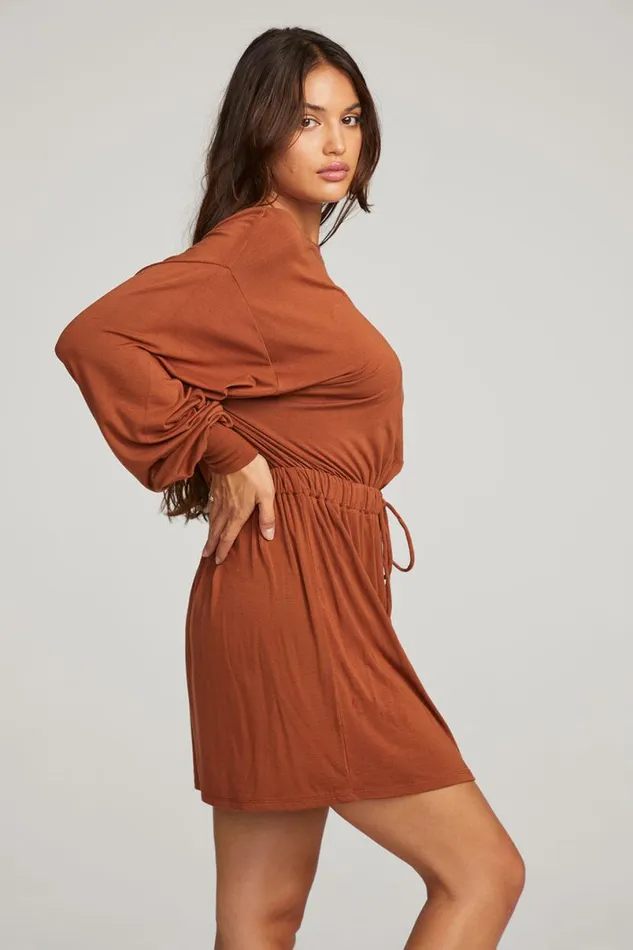 Womens Dresses Chaser Brand Saddle Whiskey Mini Dress