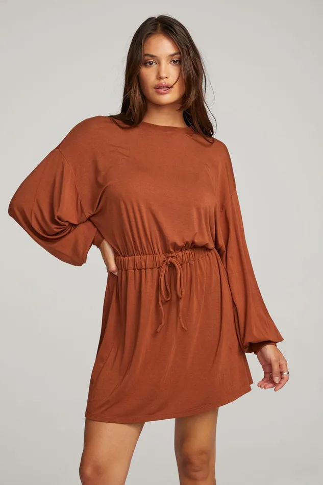 Womens Dresses Chaser Brand Saddle Whiskey Mini Dress