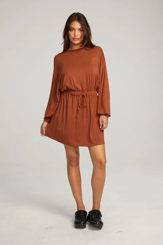 Womens Dresses Chaser Brand Saddle Whiskey Mini Dress