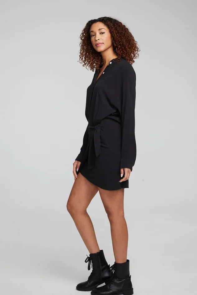 Womens Dresses Chaser Brand Syd Shadow Black Mini Dress