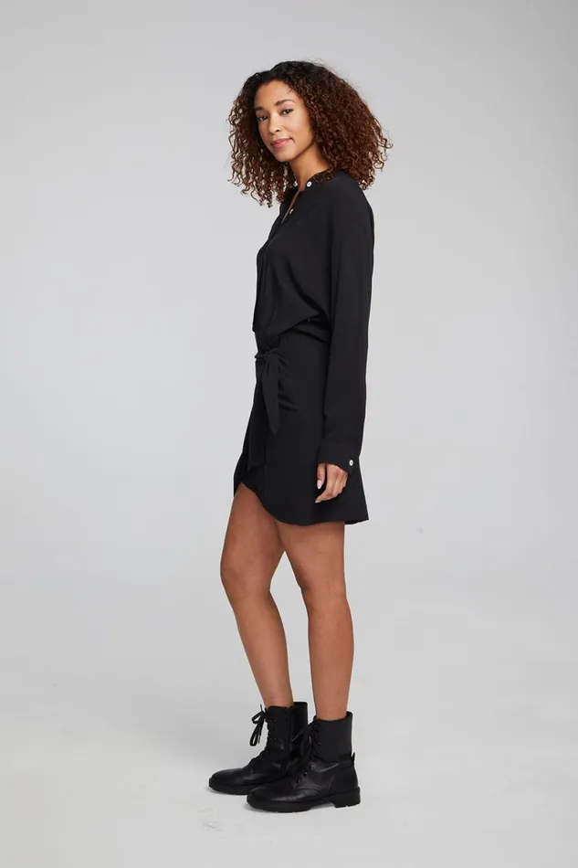 Womens Dresses Chaser Brand Syd Shadow Black Mini Dress