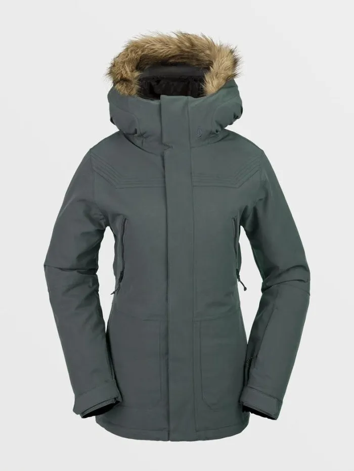 Womens Jackets Volcom Shadow Insulated Jacket 8211 Eucalyptus