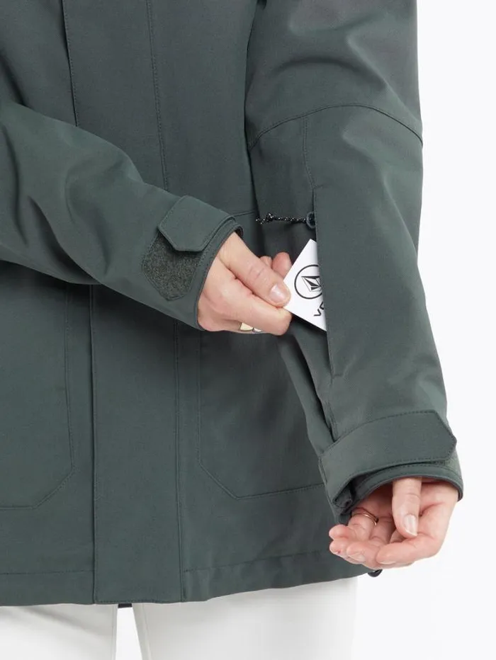 Womens Jackets Volcom Shadow Insulated Jacket 8211 Eucalyptus