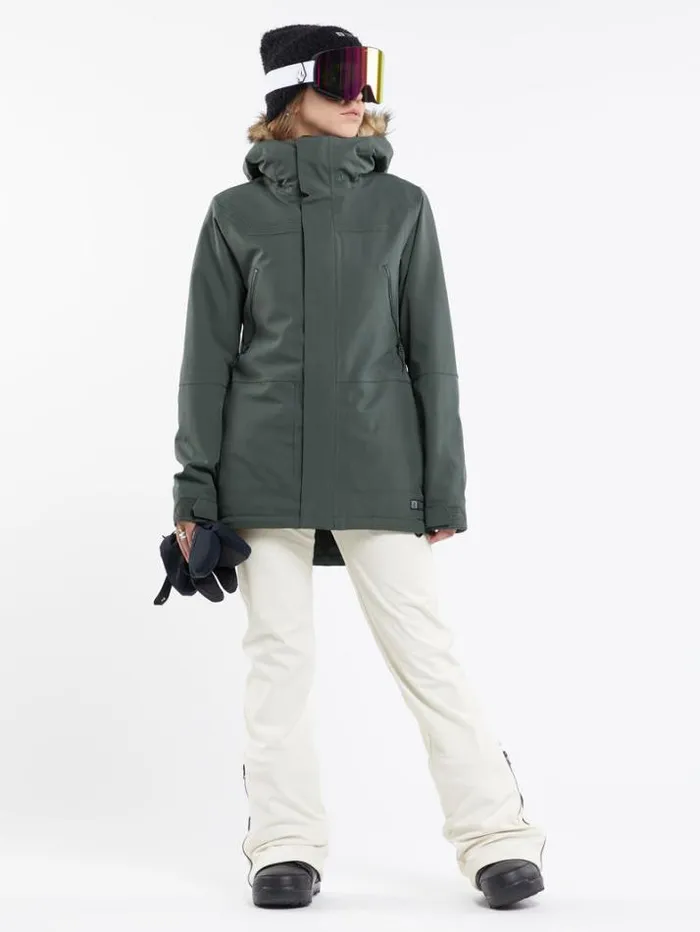 Womens Jackets Volcom Shadow Insulated Jacket 8211 Eucalyptus