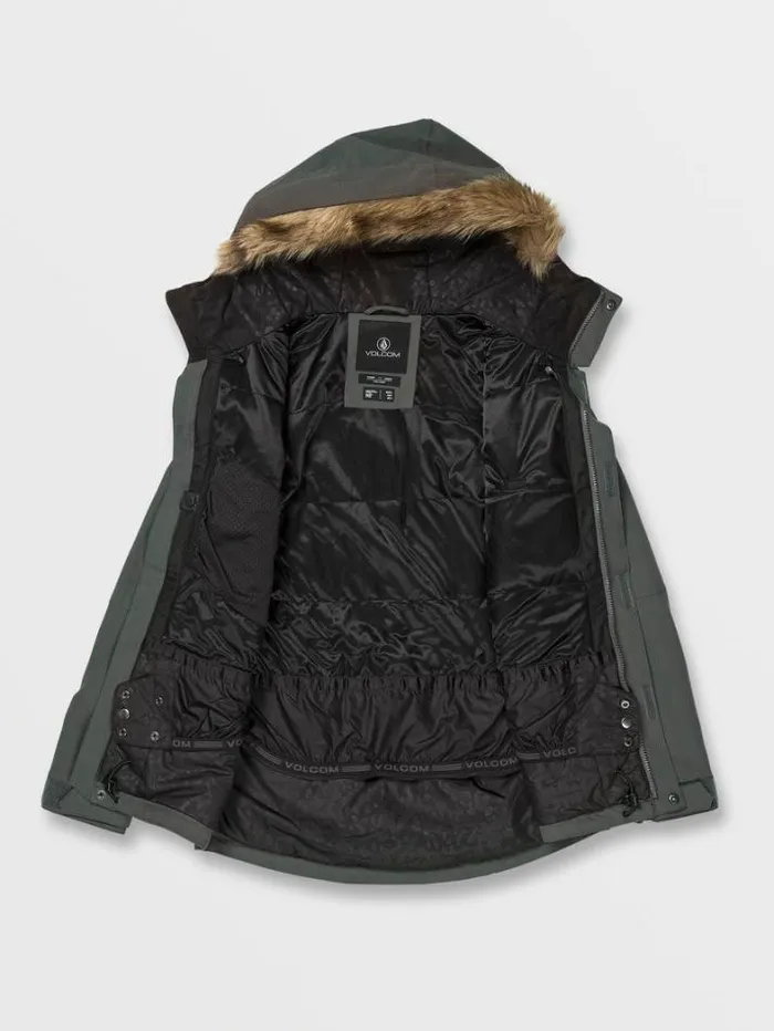 Womens Jackets Volcom Shadow Insulated Jacket 8211 Eucalyptus