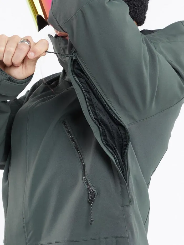 Womens Jackets Volcom Shadow Insulated Jacket 8211 Eucalyptus