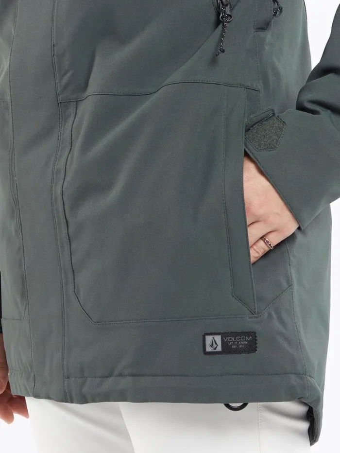 Womens Jackets Volcom Shadow Insulated Jacket 8211 Eucalyptus