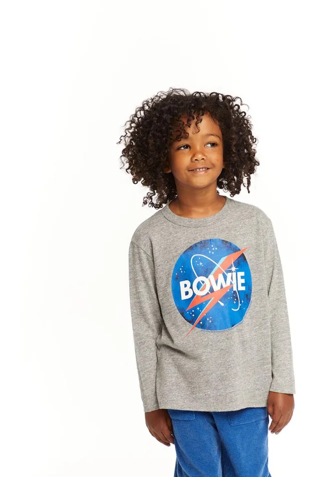 WomensKids Music Chaser Brand David Bowie Outer Space Long Sleeve
