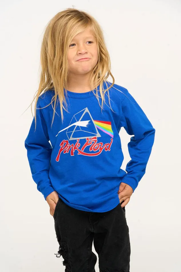 WomensKids Music Chaser Brand Pink Floyd Dark Side Of The Moon Long Sleeve Tee