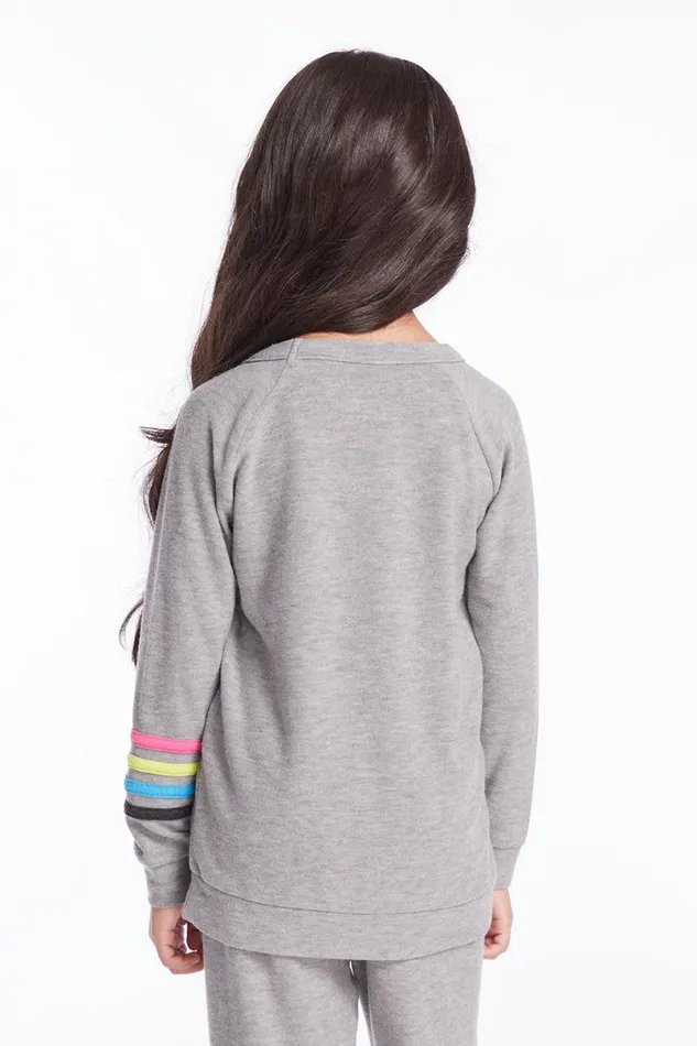 WomensKids Music Chaser Brand Rolling Stones Multi Logo Girls Long Sleeve