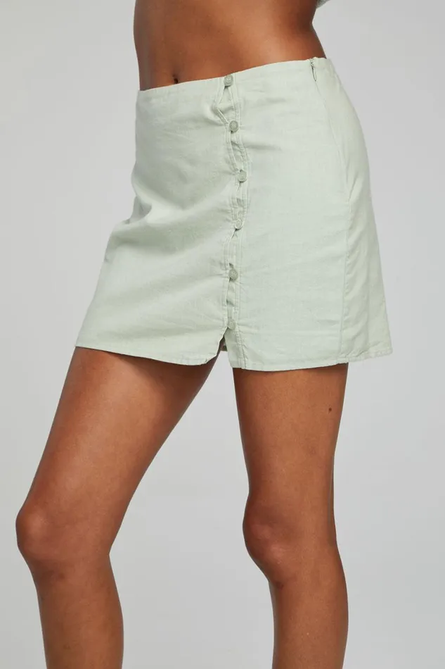 Womens Loungewear Chaser Brand Belle Mini Skirt 8211 Sage