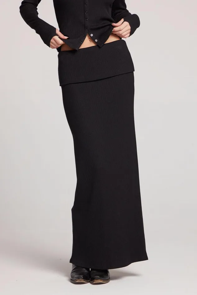 Womens Loungewear Chaser Brand Pamela Licorice Maxi Skirt