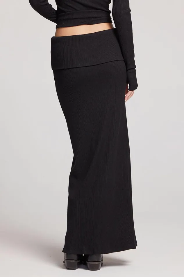 Womens Loungewear Chaser Brand Pamela Licorice Maxi Skirt