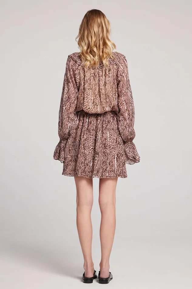 Womens Loungewear Chaser Brand Starlette Classic Leopard Mini Dress