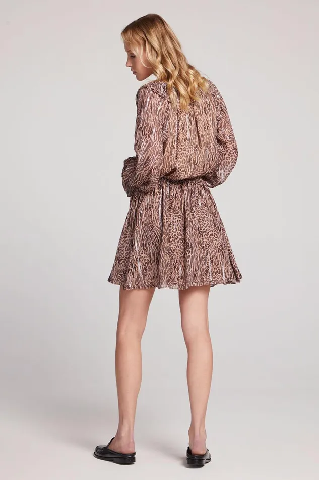 Womens Loungewear Chaser Brand Starlette Classic Leopard Mini Dress