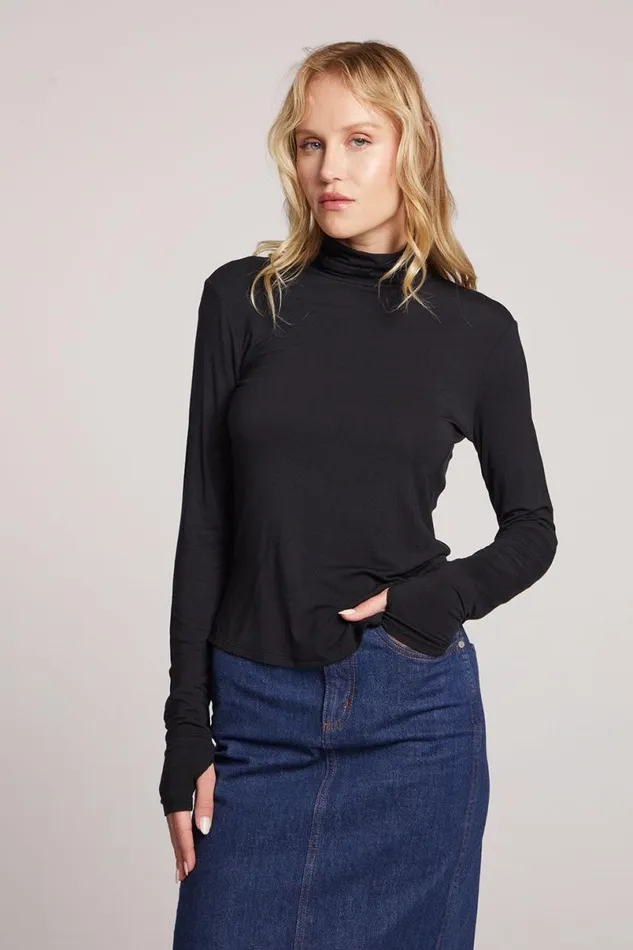 Womens Loungewear Chaser Brand Vicente Licorice Long Sleeve