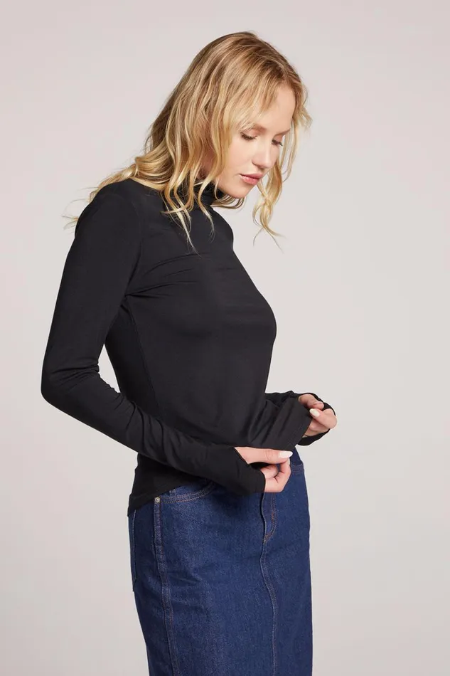 Womens Loungewear Chaser Brand Vicente Licorice Long Sleeve