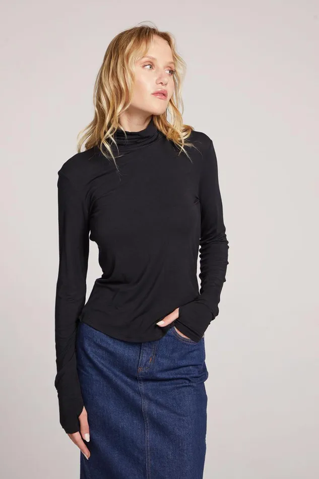 Womens Loungewear Chaser Brand Vicente Licorice Long Sleeve