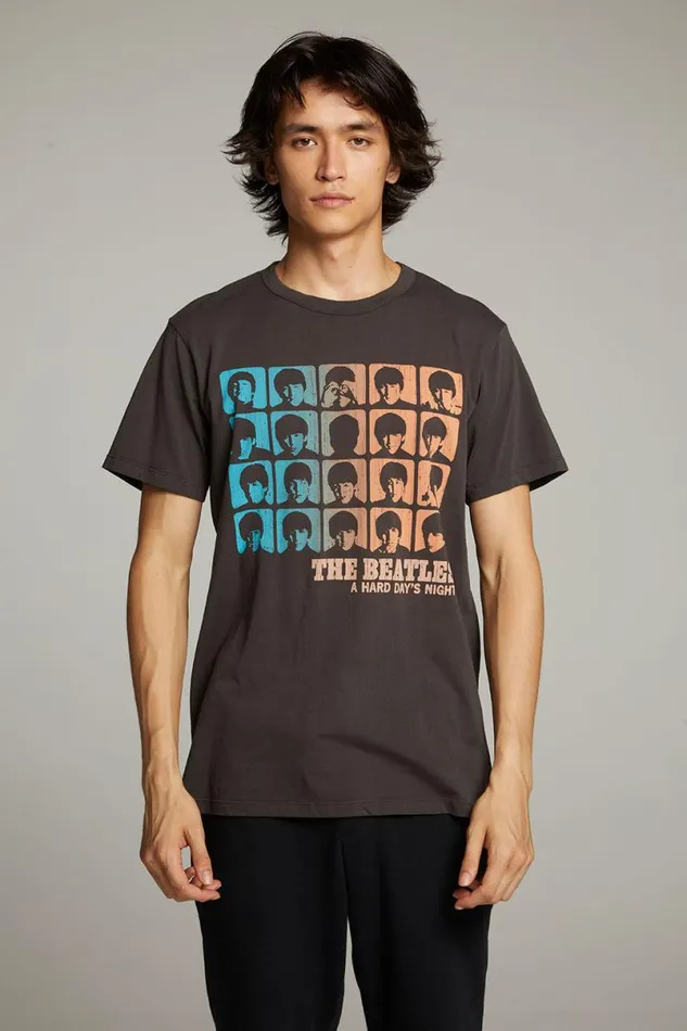 WomensMens Music Chaser Brand The Beatles A Hard Day039s Night Crew Neck Tee