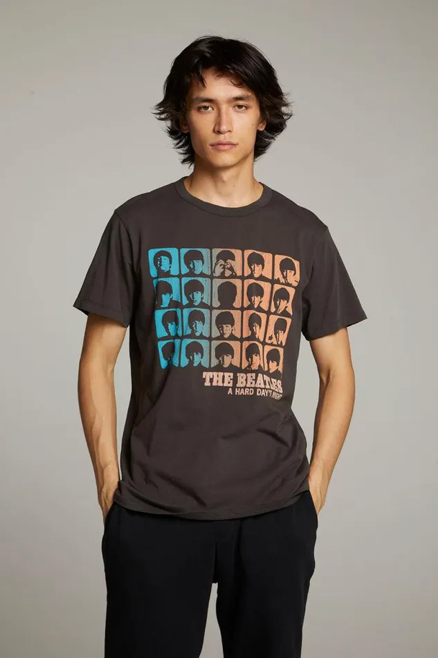 WomensMens Music Chaser Brand The Beatles A Hard Day039s Night Crew Neck Tee