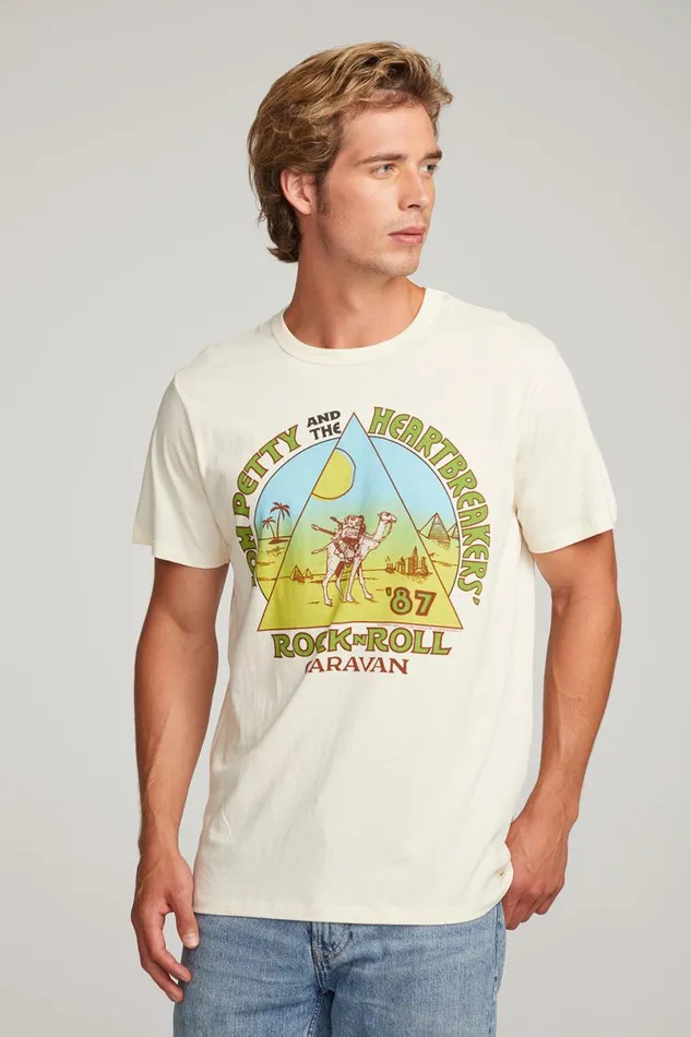 WomensMens Music Chaser Brand Tom Petty Rock039n039Roll Caravan Mens Tee