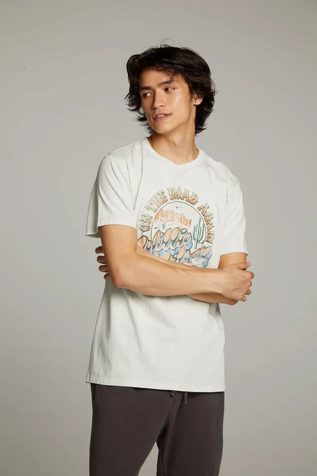WomensMens Music Chaser Brand Willie Nelson On The Road Again Crew Neck Tee