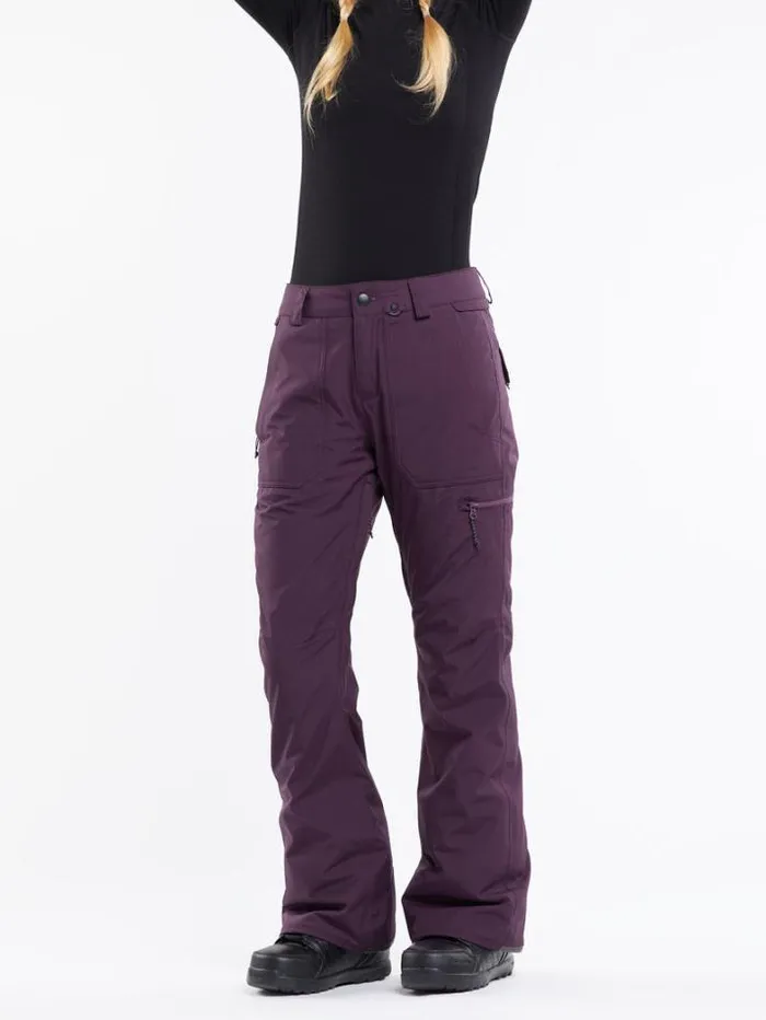 Womens Pants Volcom Knox Insulated GoreTex Pants 8211 Blackberry