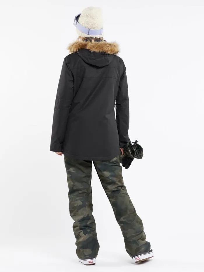 Womens Pants Volcom Swift Bib Overalls 8211 Cloudwash Camo
