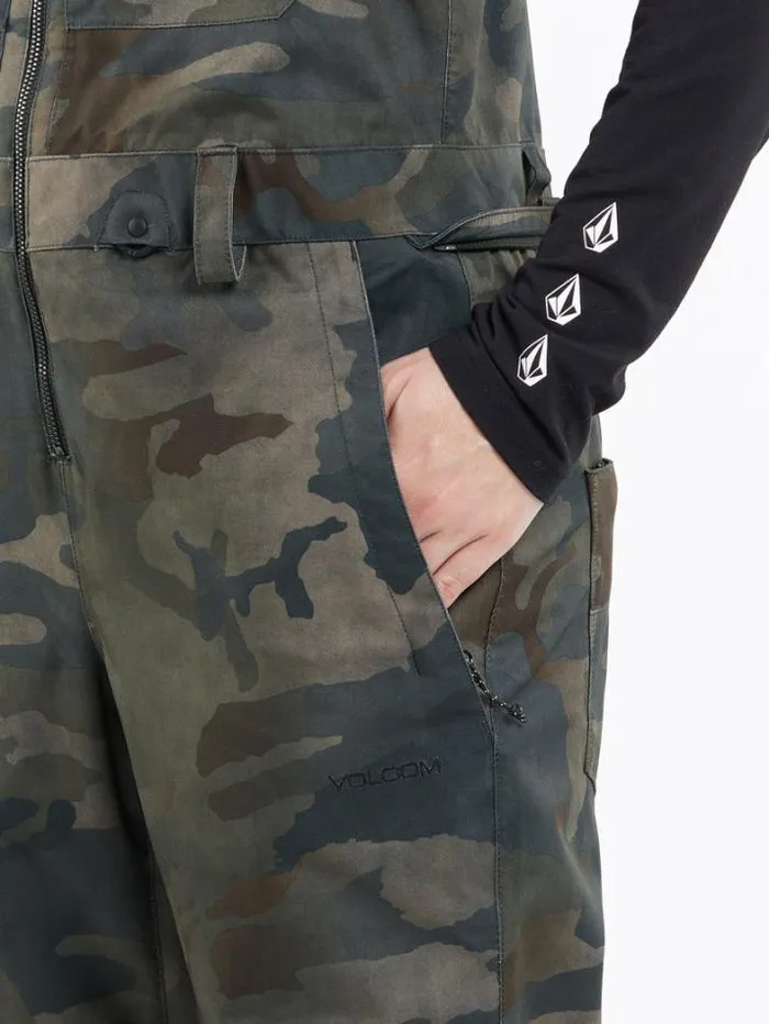 Womens Pants Volcom Swift Bib Overalls 8211 Cloudwash Camo