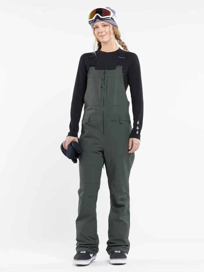 Womens Pants Volcom Swift Bib Overalls 8211 Eucalyptus