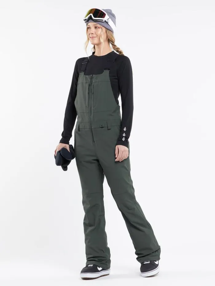 Womens Pants Volcom Swift Bib Overalls 8211 Eucalyptus