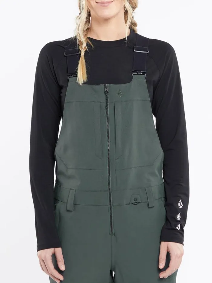 Womens Pants Volcom Swift Bib Overalls 8211 Eucalyptus
