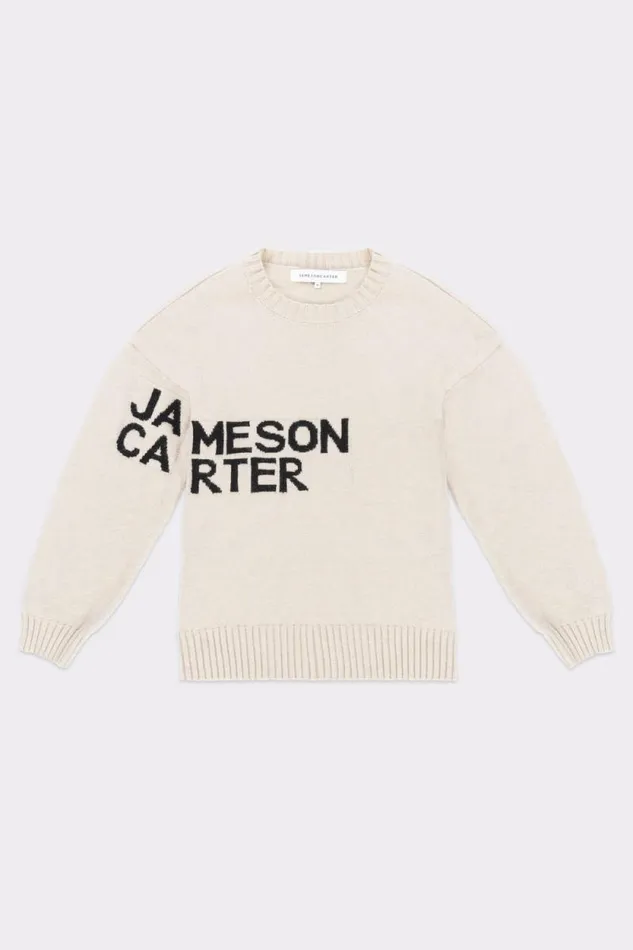Womens Ruth Intarsia Knit Jumper 8211 Stone Jameson Carter Sweatshirts