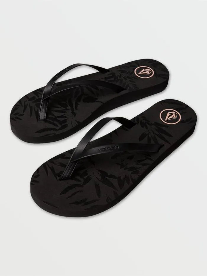 Womens Sandals Volcom Color Me Spring Sandal 8211 Black Out