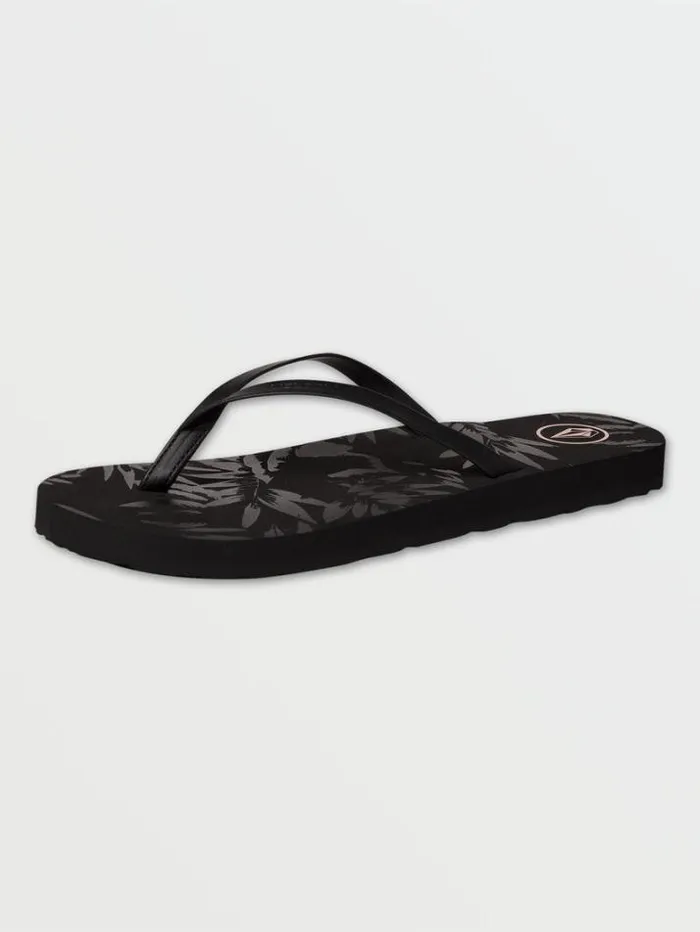 Womens Sandals Volcom Color Me Spring Sandal 8211 Black Out
