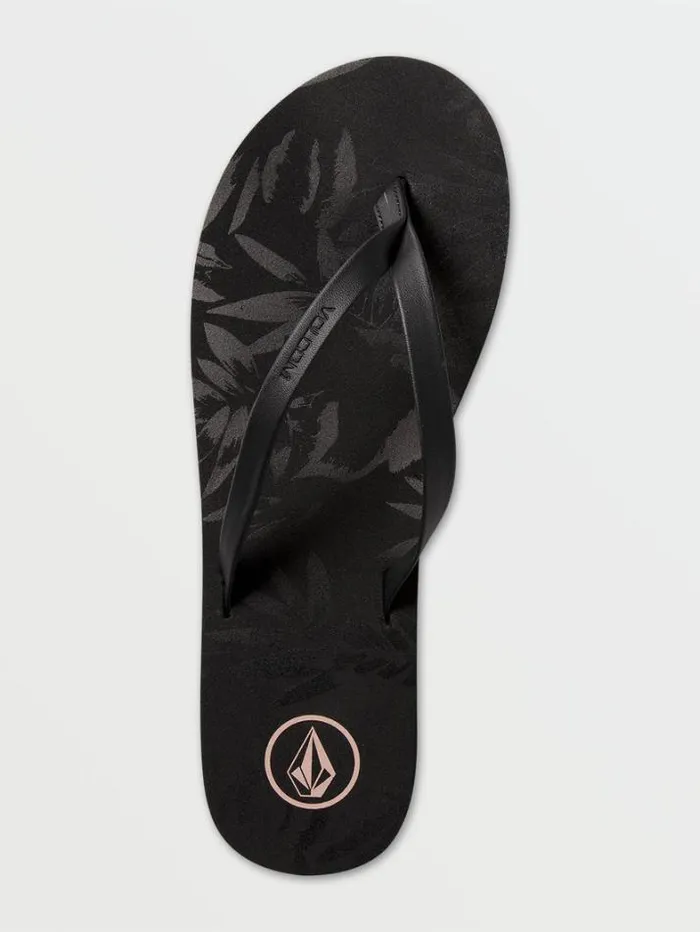 Womens Sandals Volcom Color Me Spring Sandal 8211 Black Out