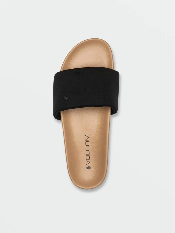 Womens Sandals Volcom Cool Slide Sandals 8211 Black