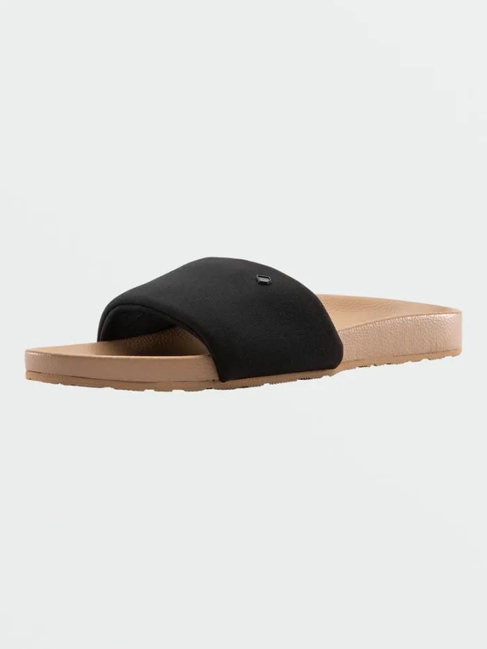 Womens Sandals Volcom Cool Slide Sandals 8211 Black