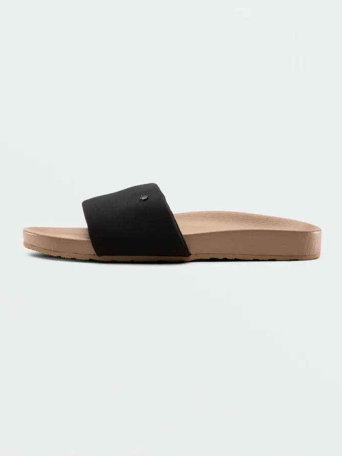 Womens Sandals Volcom Cool Slide Sandals 8211 Black