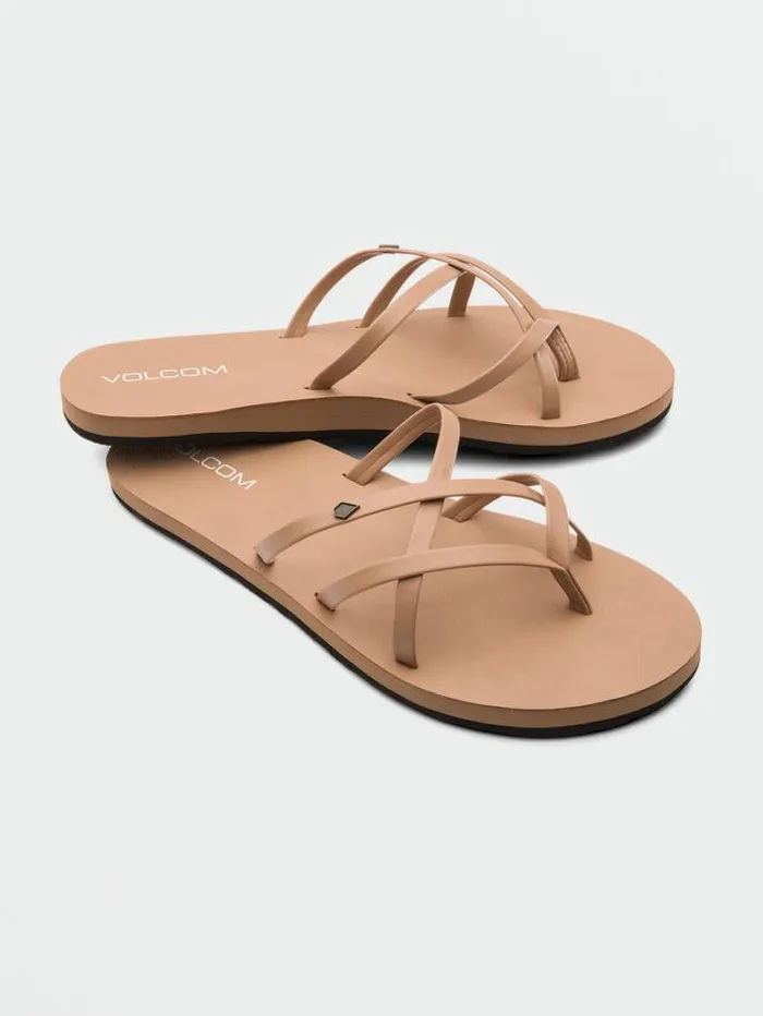 Womens Sandals Volcom New School II Sandals 8211 Natural
