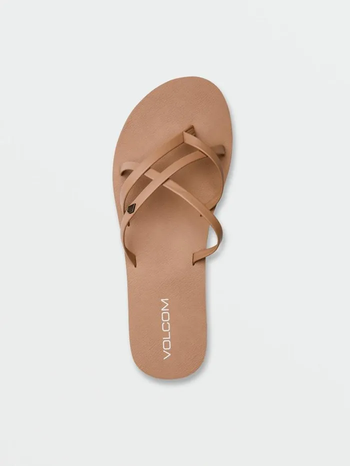 Womens Sandals Volcom New School II Sandals 8211 Natural
