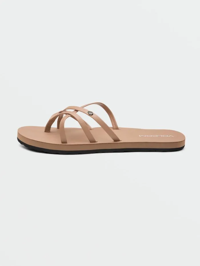 Womens Sandals Volcom New School II Sandals 8211 Natural