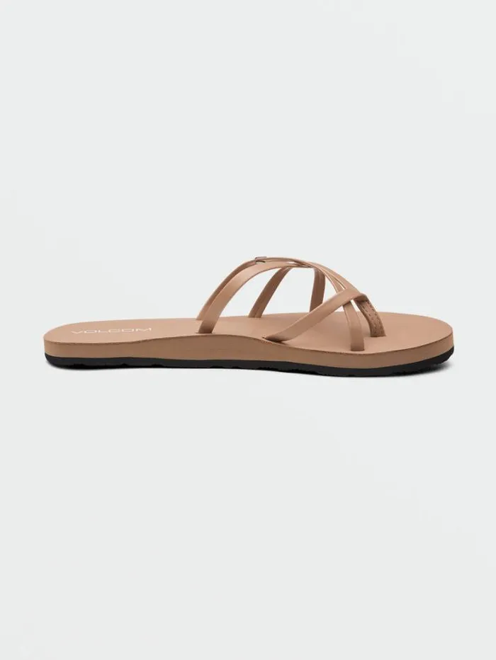 Womens Sandals Volcom New School II Sandals 8211 Natural
