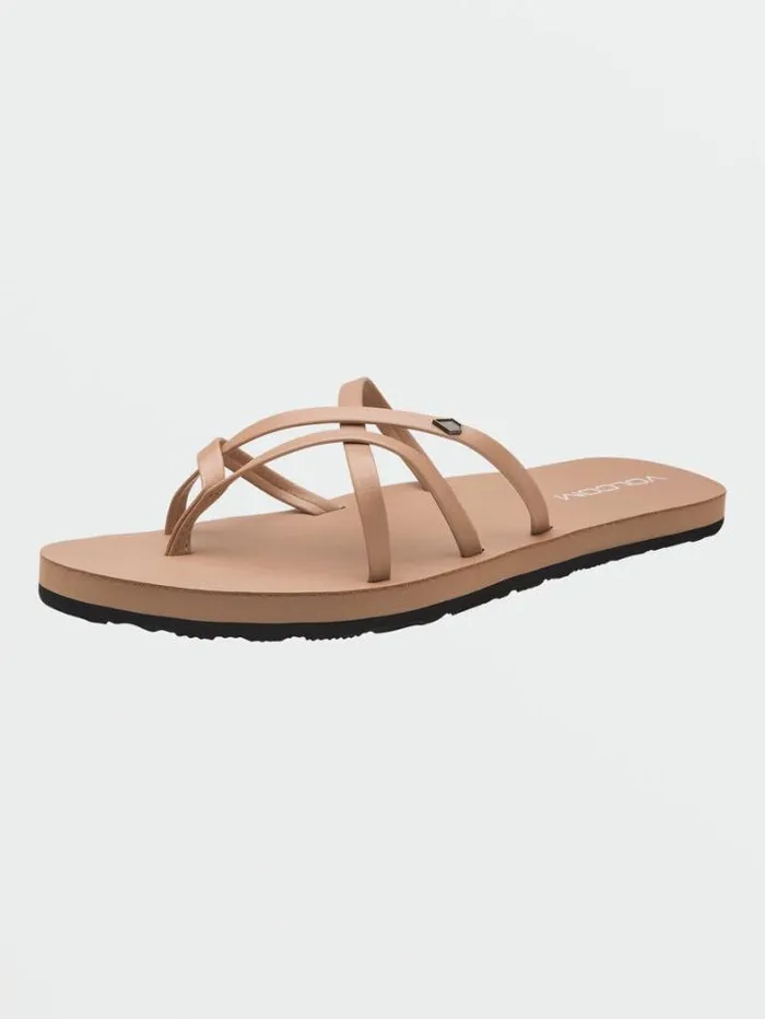 Womens Sandals Volcom New School II Sandals 8211 Natural
