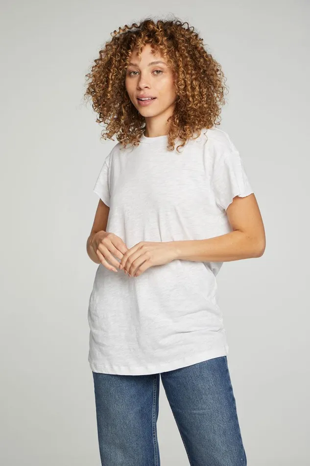 Womens Tops Chaser Brand Cap Sleeve Crew Neck Tee