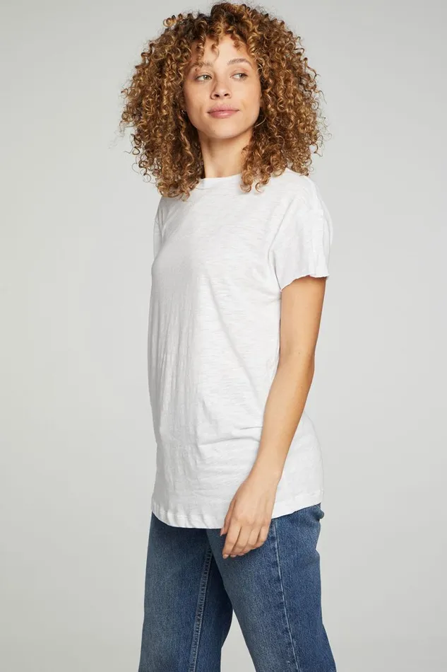Womens Tops Chaser Brand Cap Sleeve Crew Neck Tee
