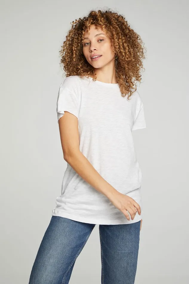 Womens Tops Chaser Brand Cap Sleeve Crew Neck Tee