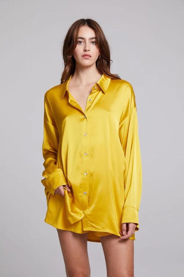 Womens Tops Chaser Brand Capri Mimosa Button Down