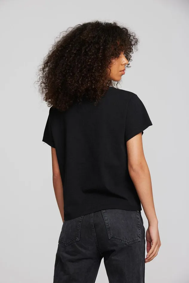 Womens Tops Chaser Brand Coast Cotton Jersey Oversized Crew Neck Tee