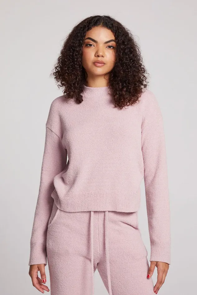 Womens Tops Chaser Brand Hanover Mauve Rose Pullover